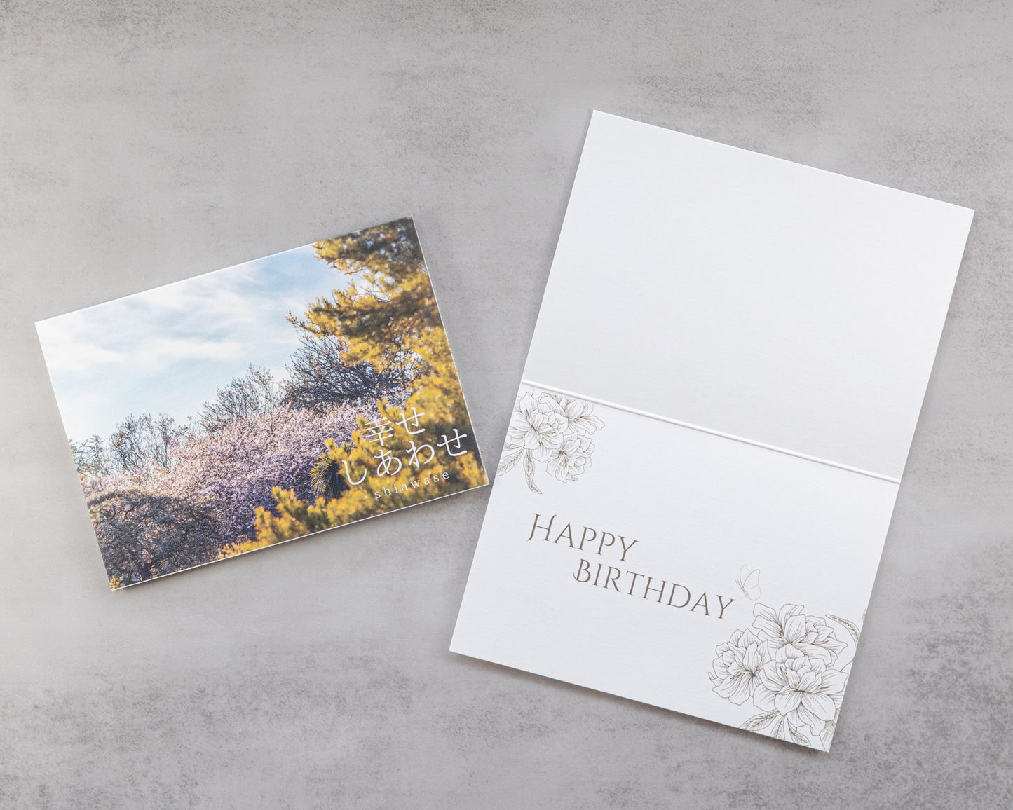 Whispers of the Seasons - Spring Birthday Card "Shiawase"