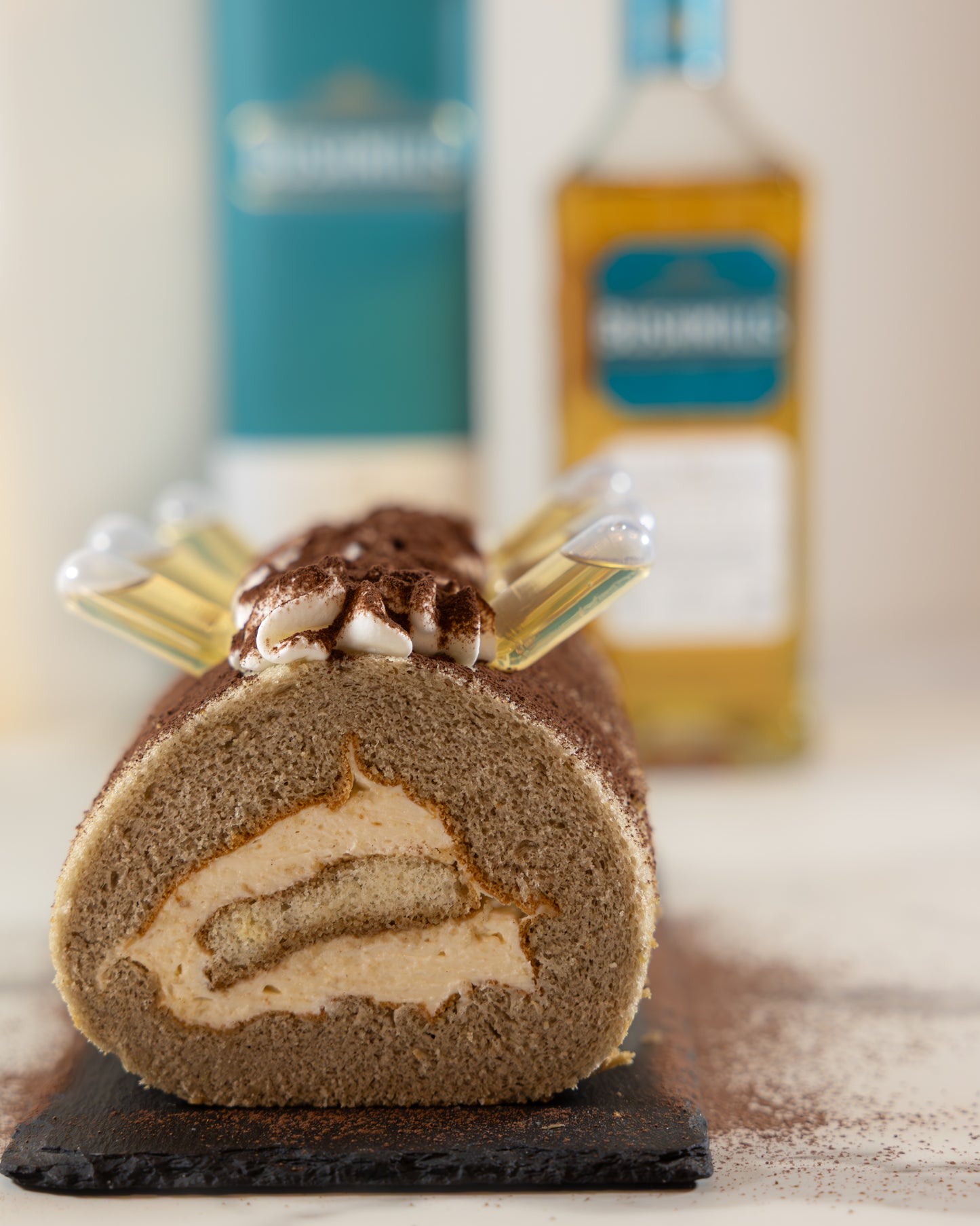 Tiramisu Roll with Whiskey