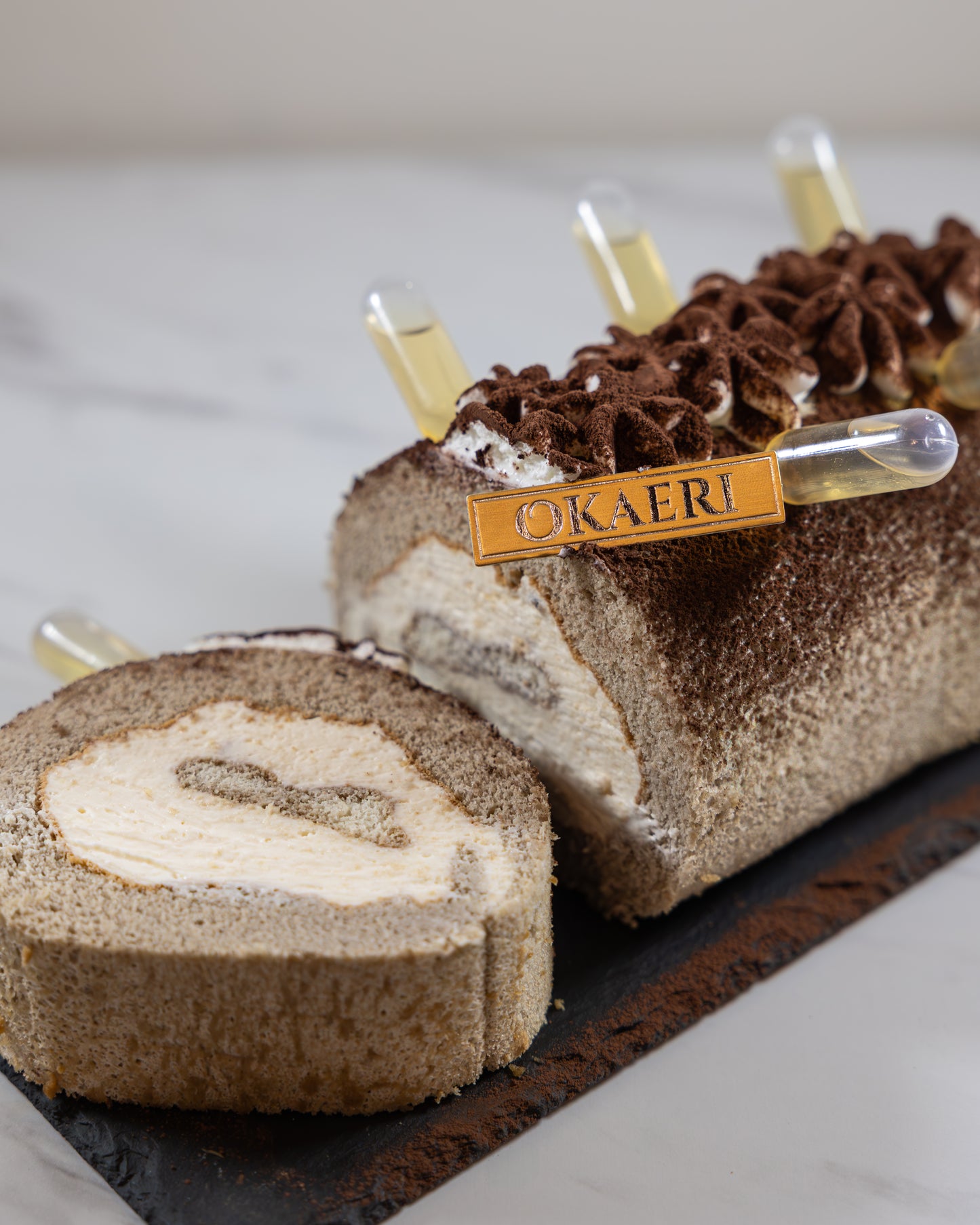 Tiramisu Roll with Whiskey