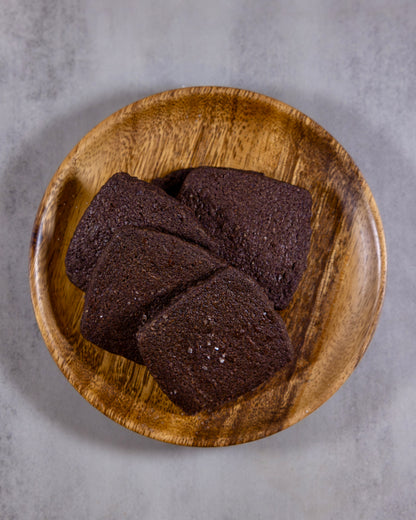 70% Valrhona Guanaja Cookies with Fleur de Sel, crafted by Okaeri Bakery in London 