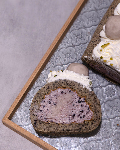 Taro x Coconut Black Rice Roll