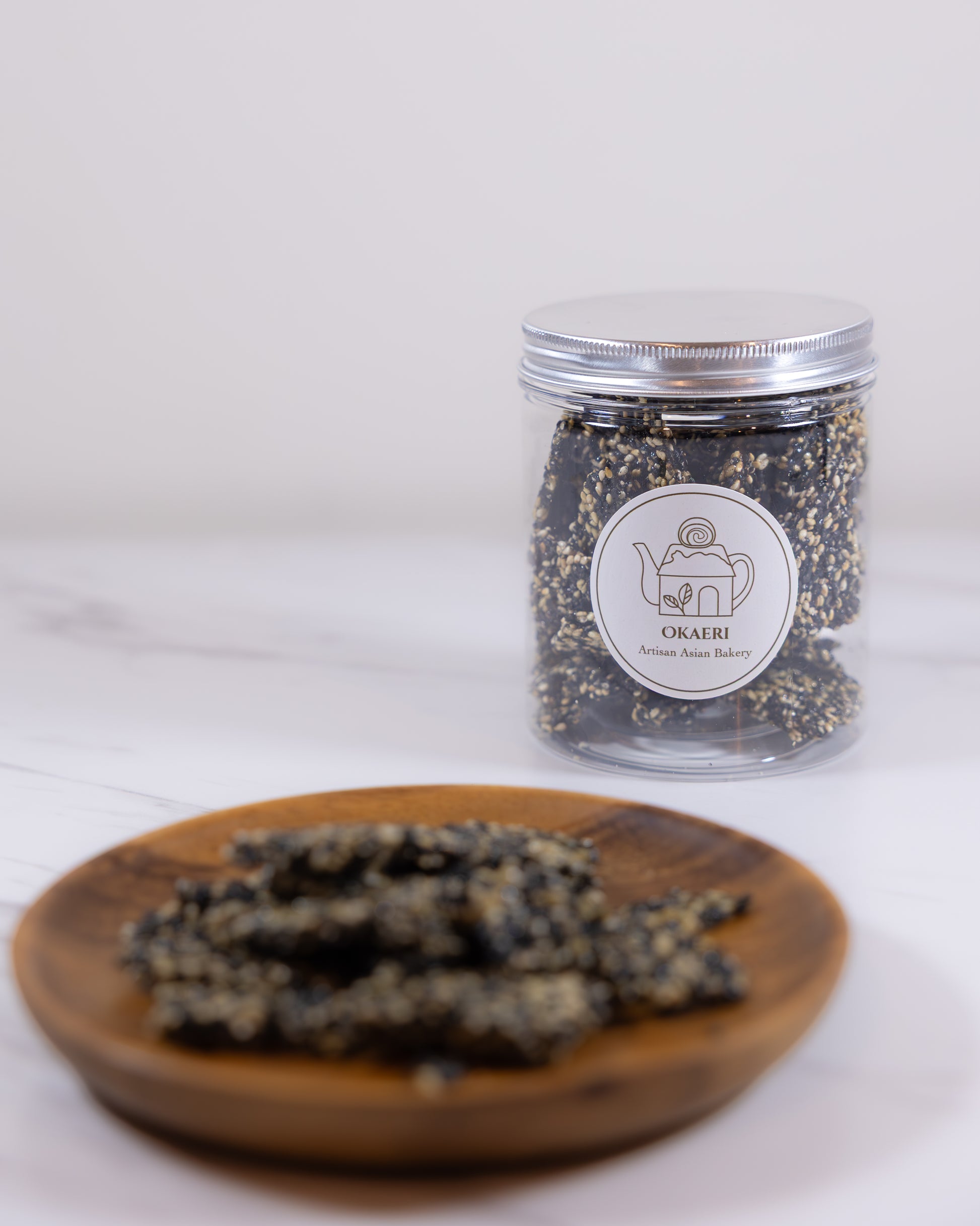 Crispy Kuki Sesame Brittles made by Okaeri Bakery in London 