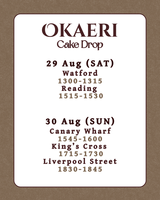 29 Aug · 1300-1315 Watford WD17 2BD · Sliced Cakes