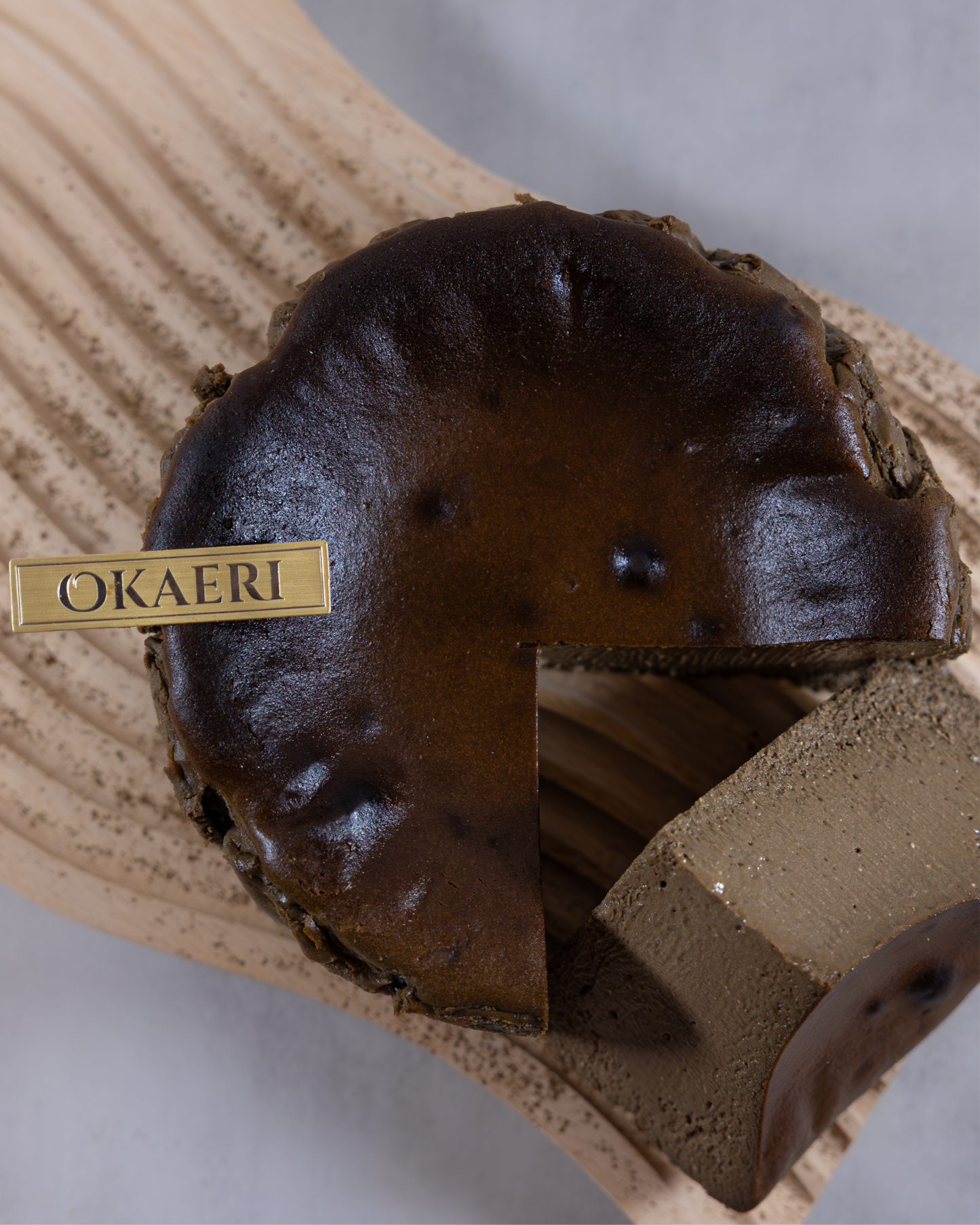 Hojicha Basque Burnt Cheesecake