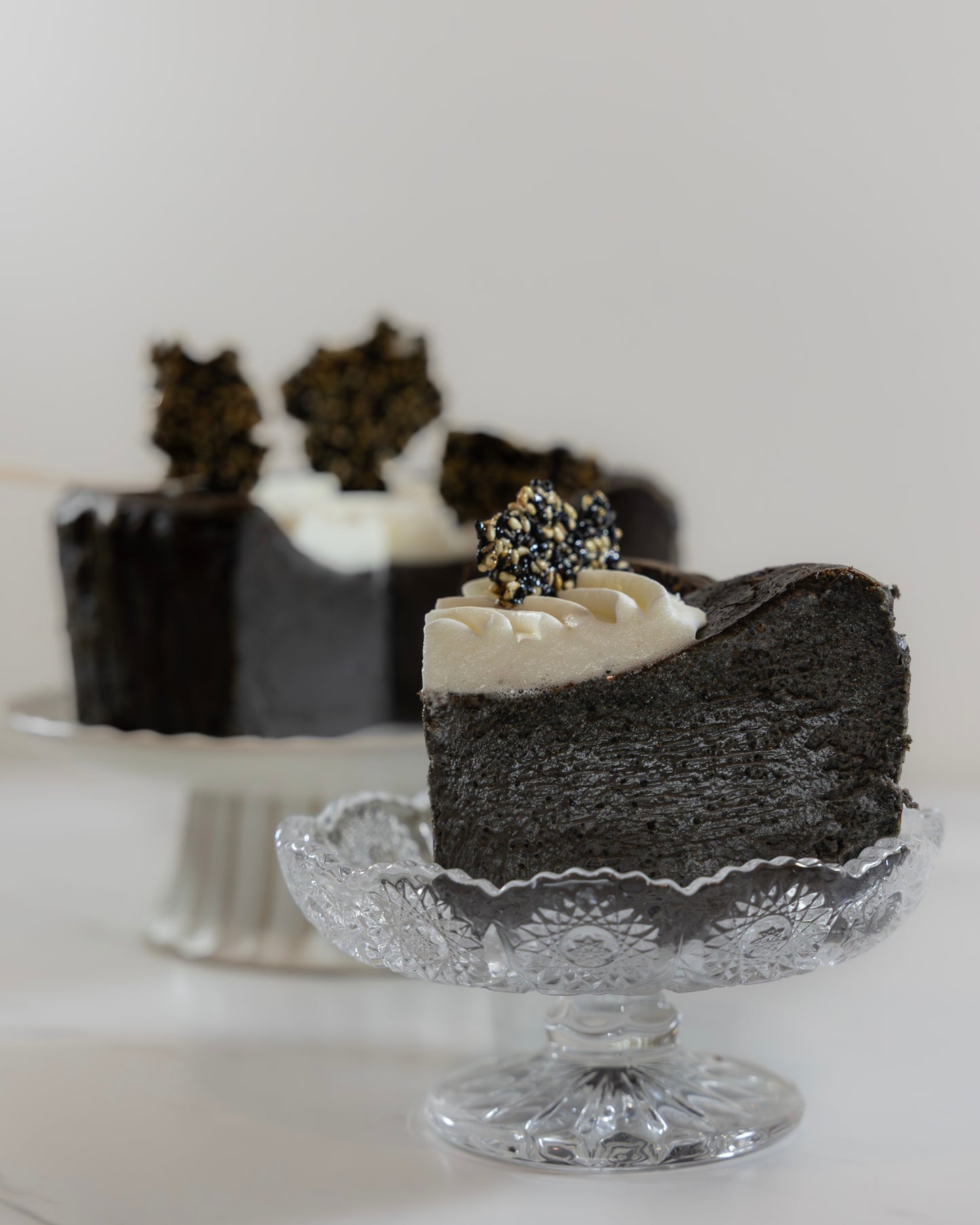 Black Sesame Basque Burnt Cheesecake